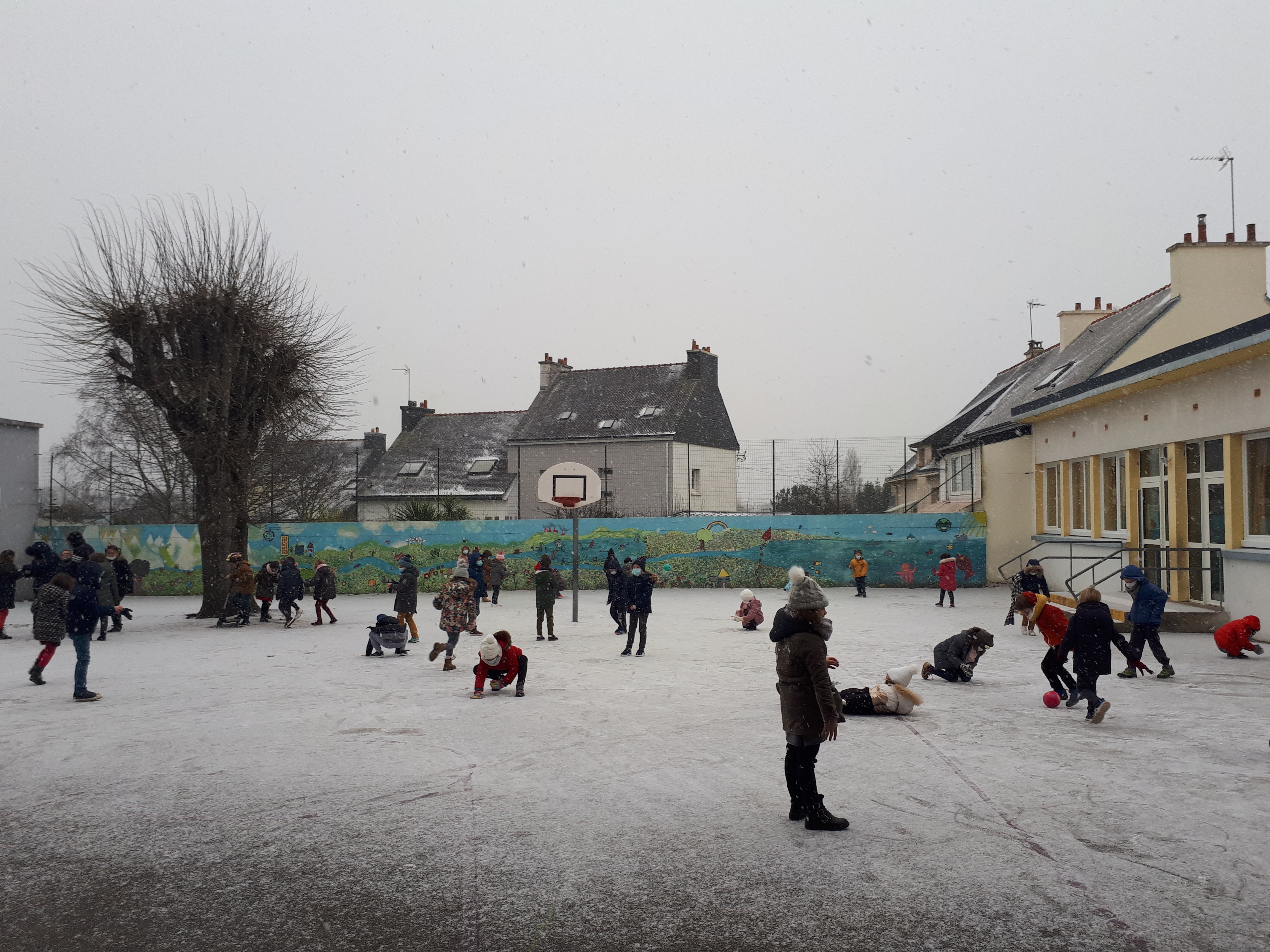 Jeudi 11 F&eacute;vrier : La neige &agrave; l'&eacute;cole !!